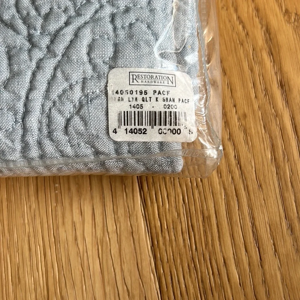 RH Belgian Linen Quilted Pillow Sham (king)
